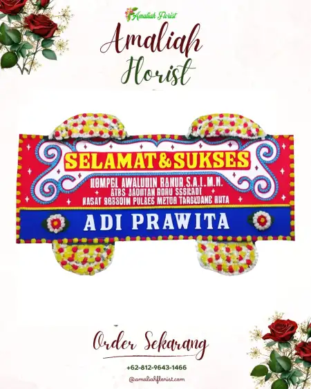 Papan Bunga Ucapan Selamat Pipa Reja